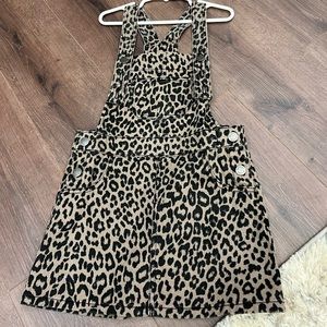 Art class leopard jumper overall dress